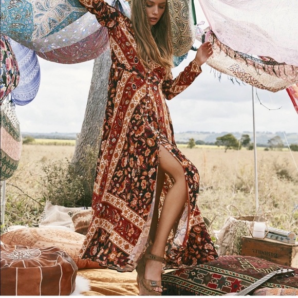 Spell & the Gypsy Lolita Gown Rust - Picture 2 of 5